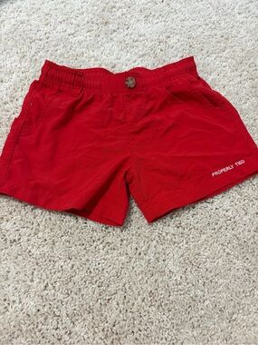 Properly Tied Red Kids' Shorts